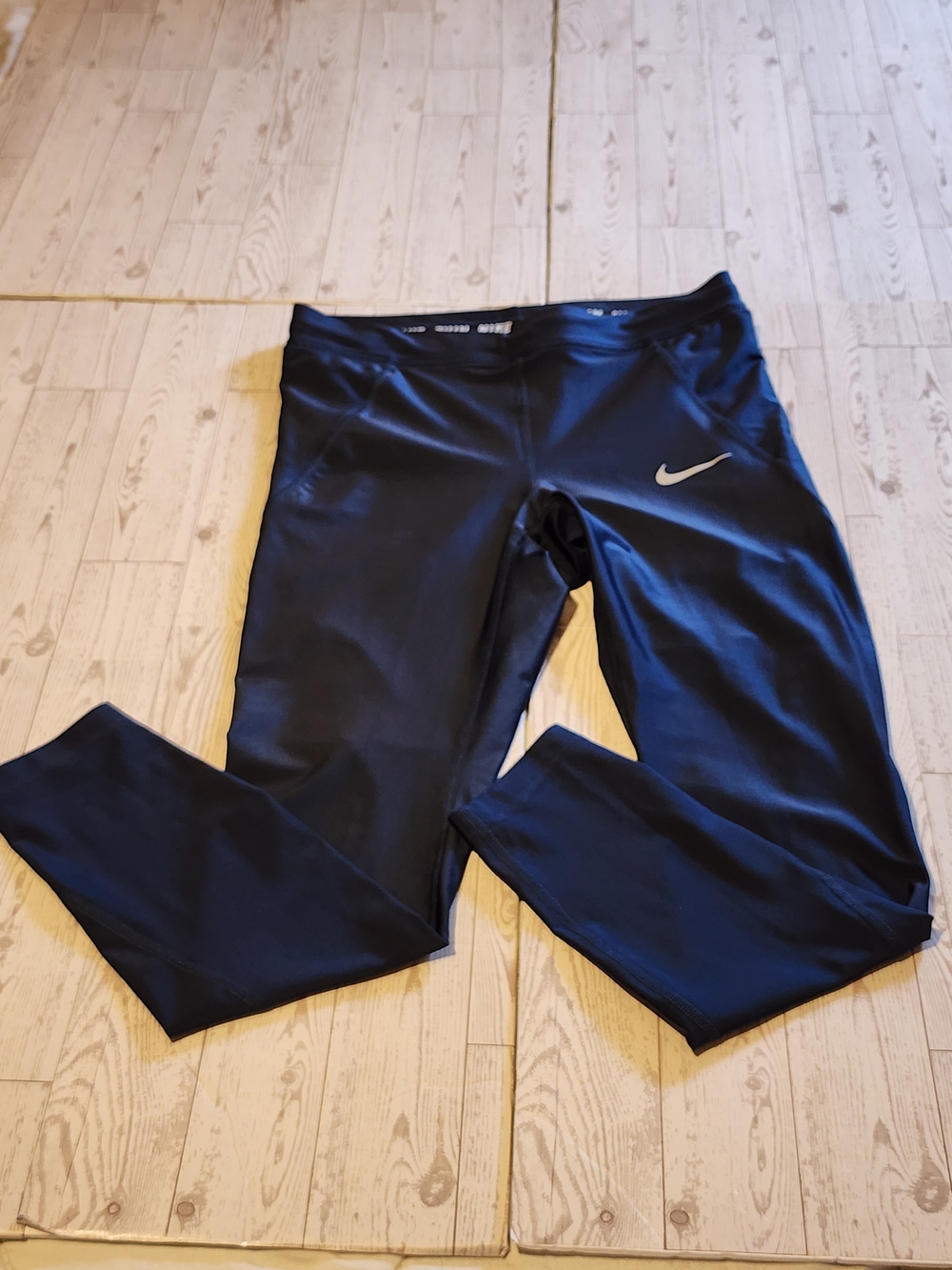 Nike Dri-FIT Navy Blue High Rise Training Leggings Women's Size M